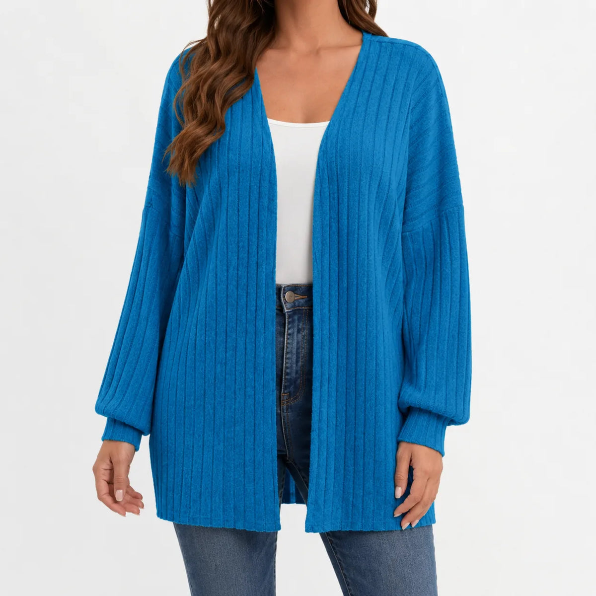 Oversized cardigan met V-hals