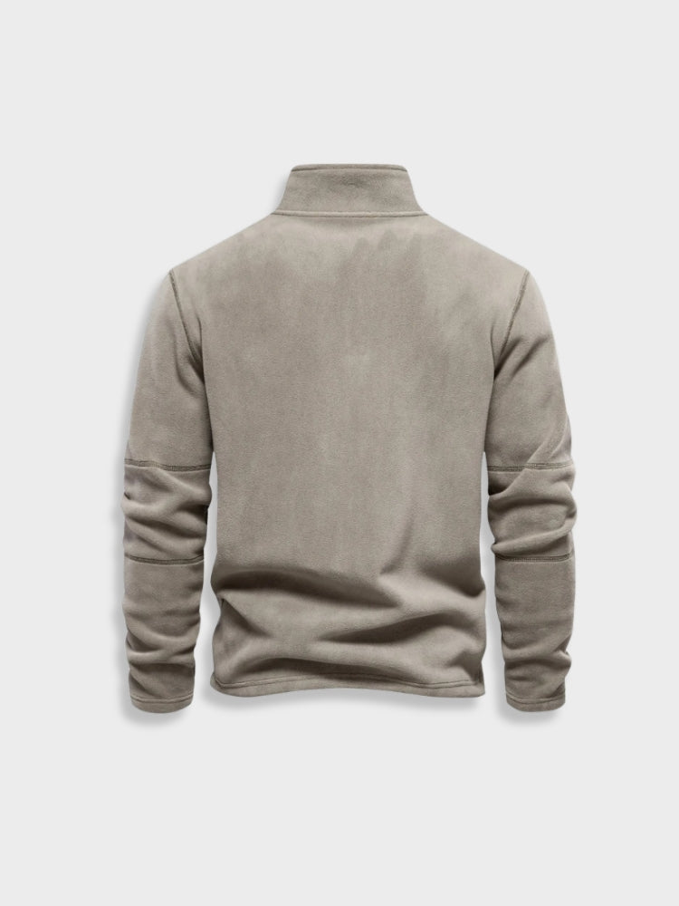 Old Money Zipper in de kleur Donkergrijs voor dames in stijl ideaal voor de herfst.