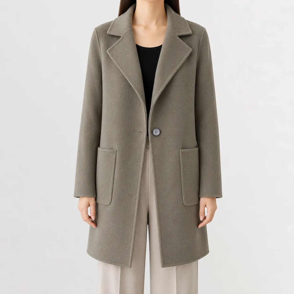 Trenchcoat met notched lapel