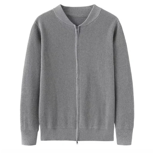 Olivier | Zacht katoenen gilet in de kleur Grijs voor heren in stijl geschikt voor alle seizoenen.