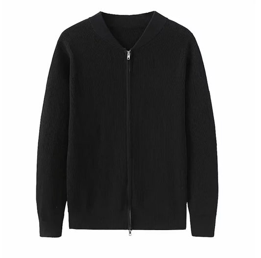Olivier | Zacht katoenen gilet in de kleur Zwart voor heren in stijl geschikt voor alle seizoenen.