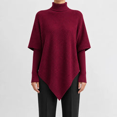 Oversized jumper met col