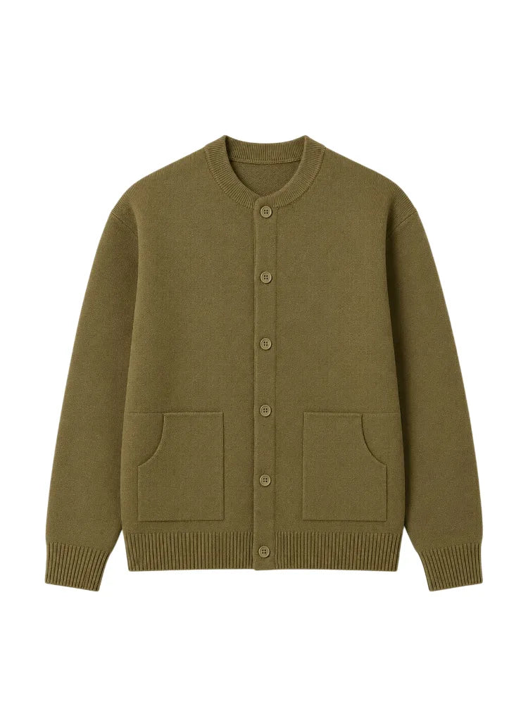 Cardigan met knopen en lange mouwen