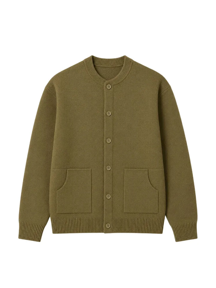 Cardigan met knopen en lange mouwen
