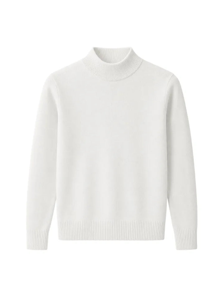 Slim fit trui met mock neck