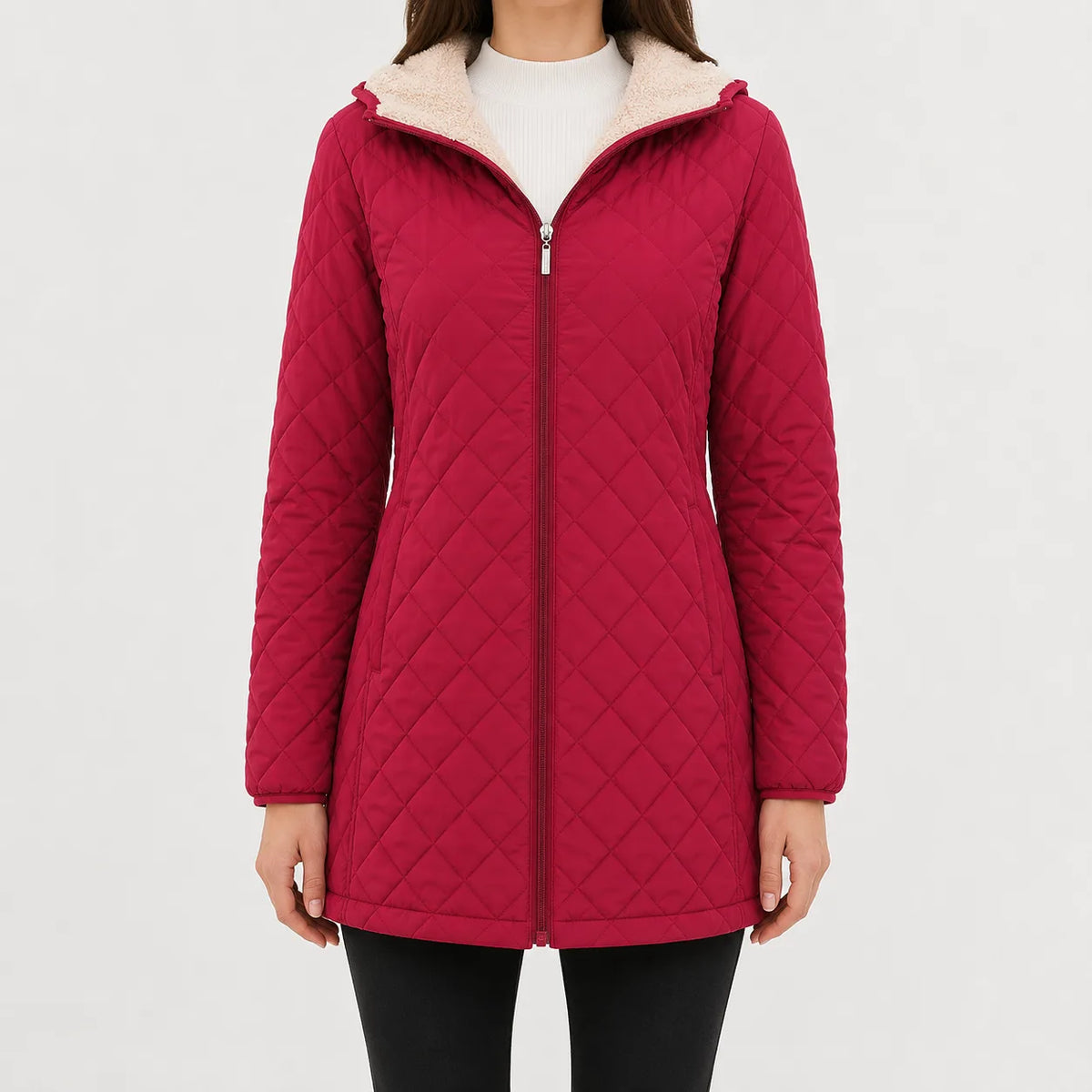 Jacket met rits en lange mouwen