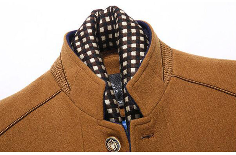 Louis | Wool cashmere detachable scarf coat afbeelding 3