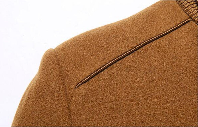 Louis | Wool cashmere detachable scarf coat afbeelding 5