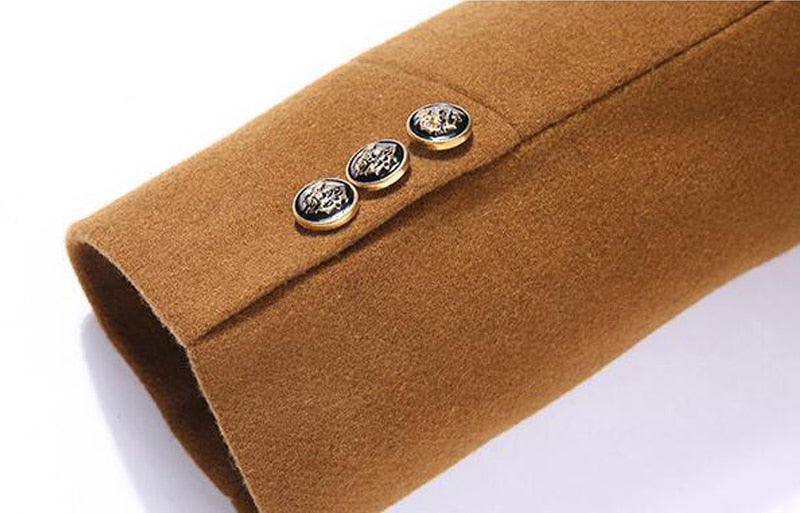 Louis | Wool cashmere detachable scarf coat afbeelding 7
