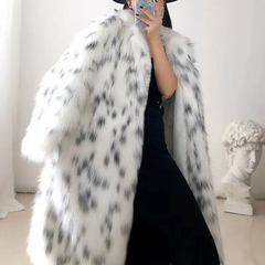Sofie | Luxe nepbontjas in de kleur Wit voor dames in stijl ideaal voor de herfst.