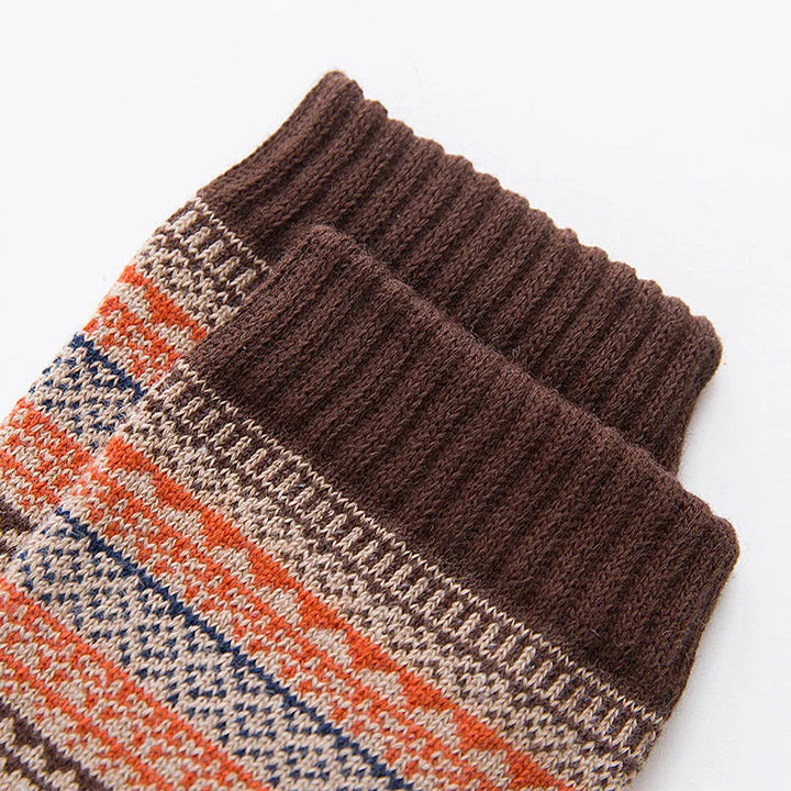 Sofie | Super warme Scandinavische schapenwol sokken in de kleur Gemengde kleur voor dames in Lounge stijl ideaal voor de winter