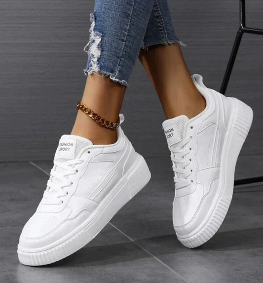 Sophie | Stijlvolle en comfortabele sneakers in de kleur Wit voor dames in stijl geschikt voor alle seizoenen.