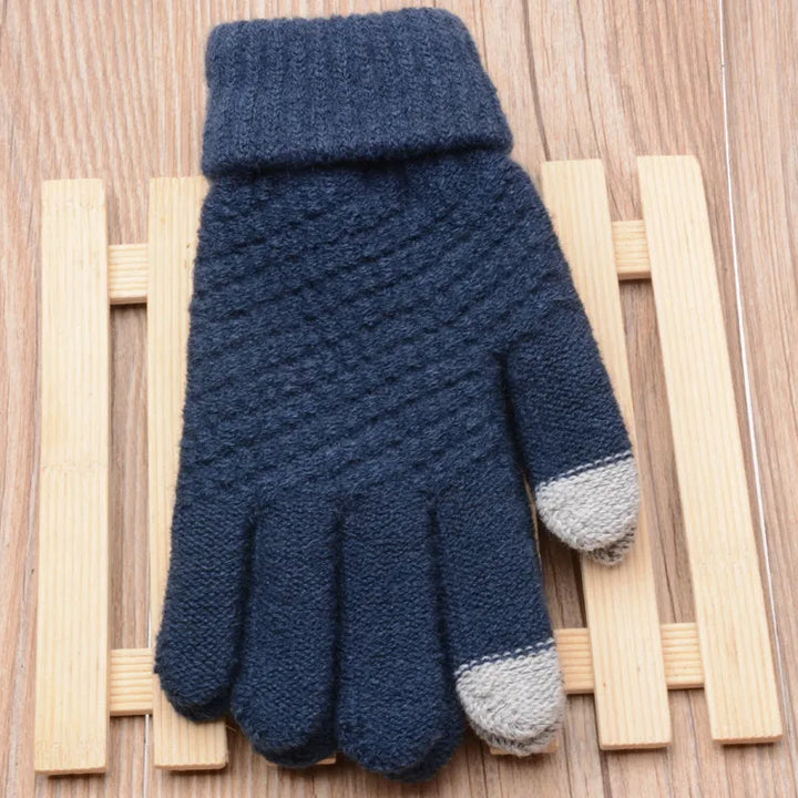 Sophie | Stijlvolle en functionele gebreide handschoenen in de kleur Zwart voor dames in stijl ideaal voor de winter