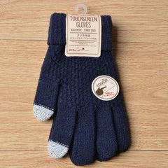Sophie | Stijlvolle en functionele gebreide handschoenen in de kleur Zwart voor dames in stijl ideaal voor de winter
