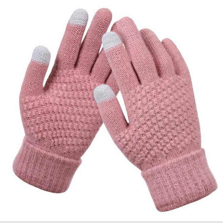 Sophie | Stijlvolle en functionele gebreide handschoenen in de kleur Roze voor dames in stijl ideaal voor de winter