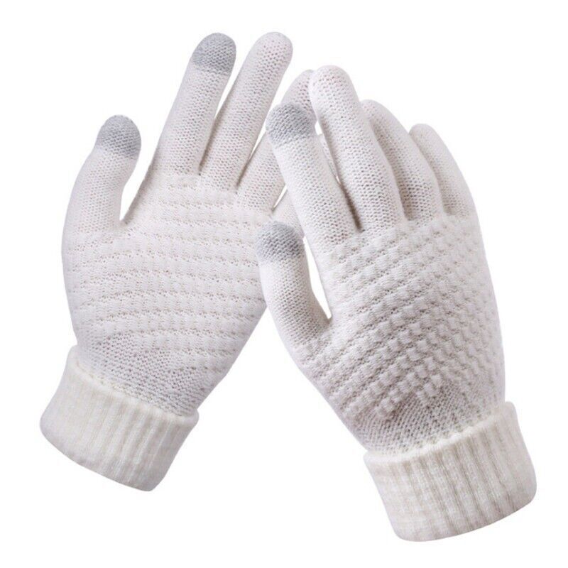 Sophie | Stijlvolle en functionele gebreide handschoenen in de kleur Wit voor dames in stijl ideaal voor de winter