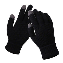 Sophie | Stijlvolle en functionele gebreide handschoenen in de kleur Zwart voor dames in stijl ideaal voor de winter
