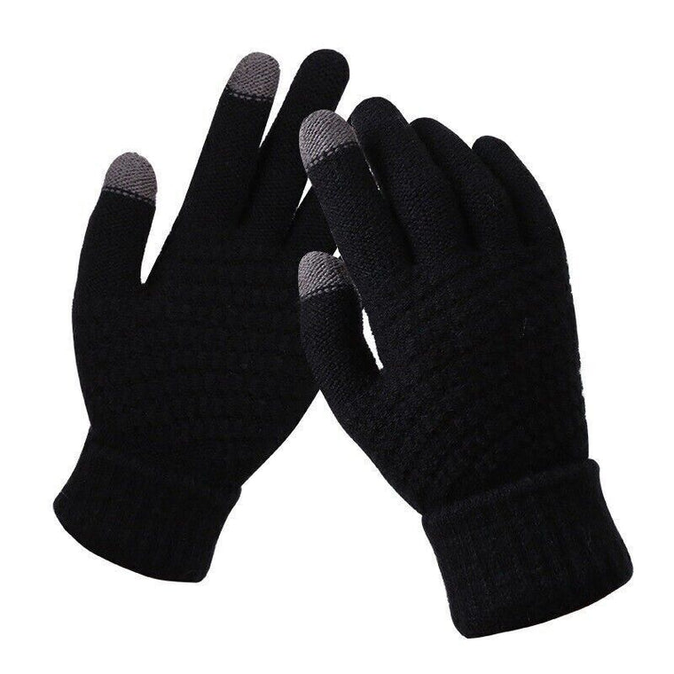 Sophie | Stijlvolle en functionele gebreide handschoenen in de kleur Zwart voor dames in stijl ideaal voor de winter