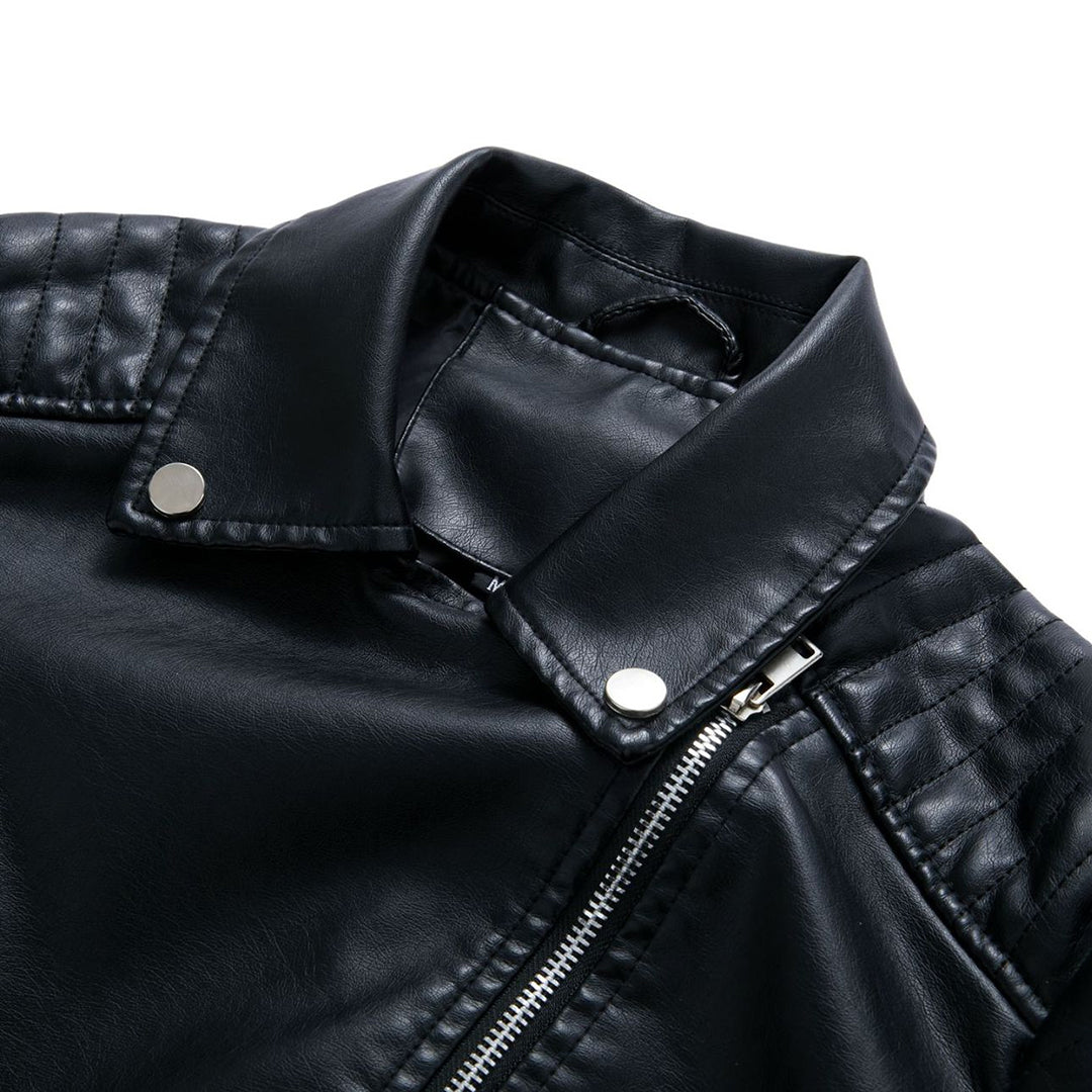 Sophie | Stijlvolle leren jas in de kleur Zwart voor dames in stijl ideaal voor de herfst.