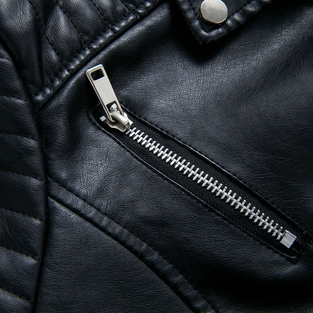 Sophie | Stijlvolle leren jas in de kleur Zwart voor dames in stijl ideaal voor de herfst.