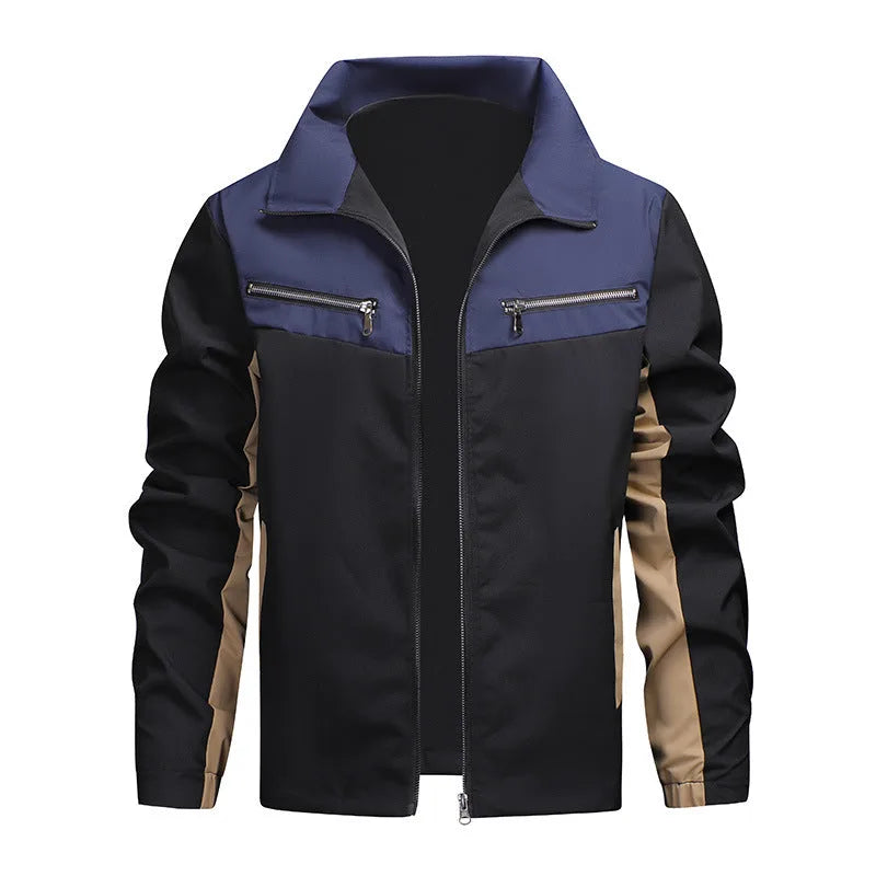 Bomberjack met kleurblok ontwerp