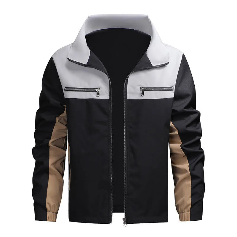 Bomberjack met kleurblok ontwerp