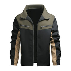 Bomberjack met kleurblok ontwerp