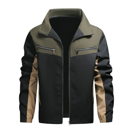 Bomberjack met kleurblok ontwerp