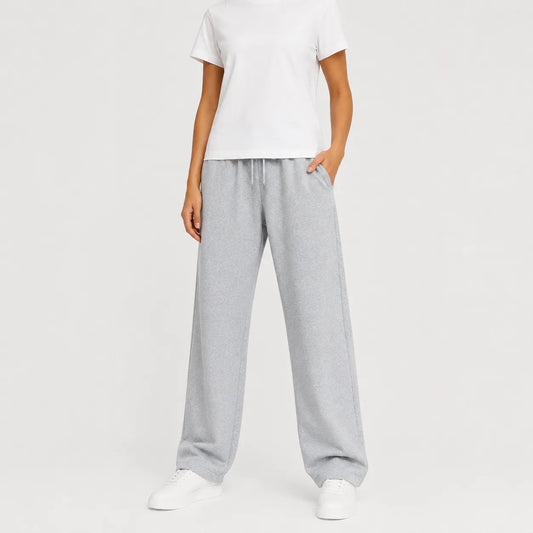Jogger broek met brede pijpen