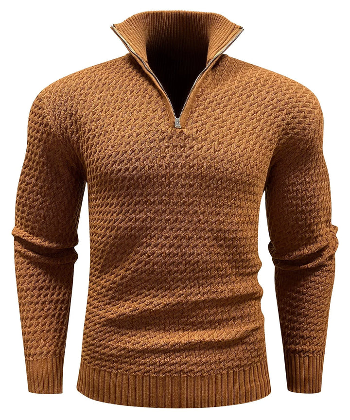 Zip-up trui met turtle