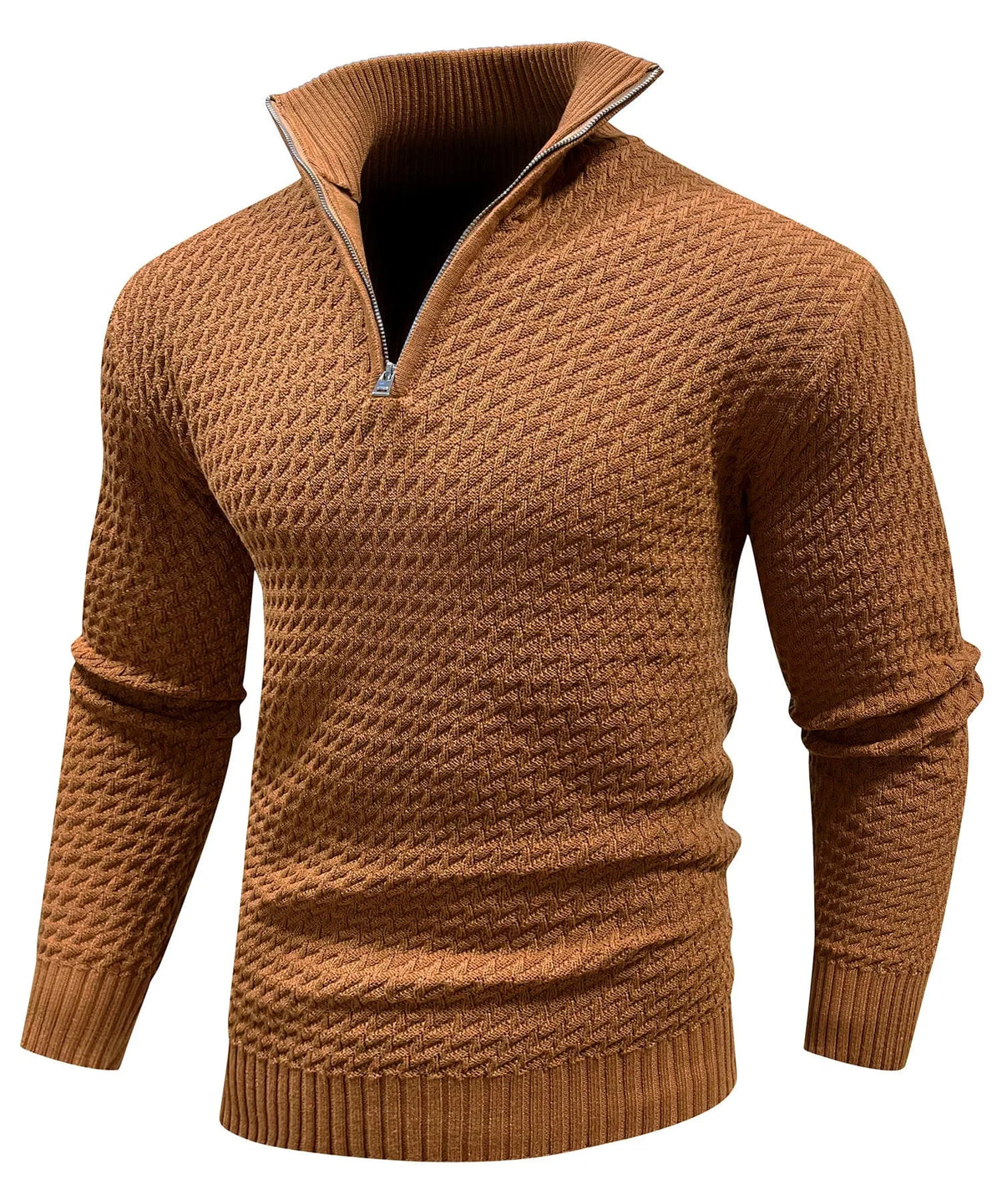 Zip-up trui met turtle