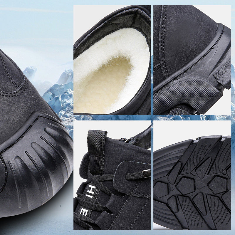 Theo | Heren sneaker in de kleur Zwart voor heren in Smart-casual stijl geschikt voor alle seizoenen.
