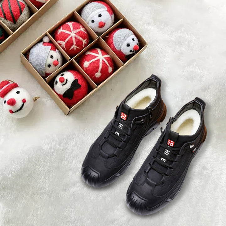 Theo | Heren sneaker in de kleur Zwart voor heren in Smart-casual stijl geschikt voor alle seizoenen.