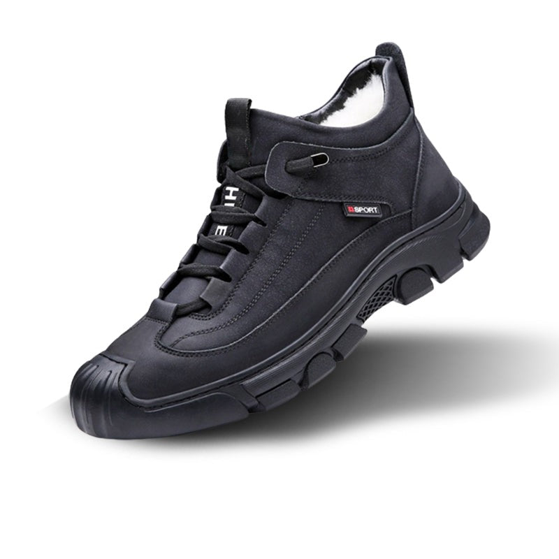 Theo | Heren sneaker in de kleur Zwart voor heren in Smart-casual stijl geschikt voor alle seizoenen.