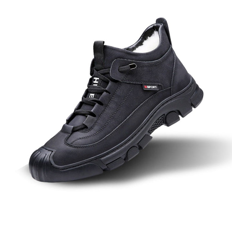 Theo | Heren sneaker in de kleur Zwart voor heren in Smart-casual stijl geschikt voor alle seizoenen.