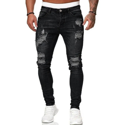 Thomas | Kokerjeans van denim in de kleur Zwart voor heren in Heritage stijl ideaal voor de herfst.