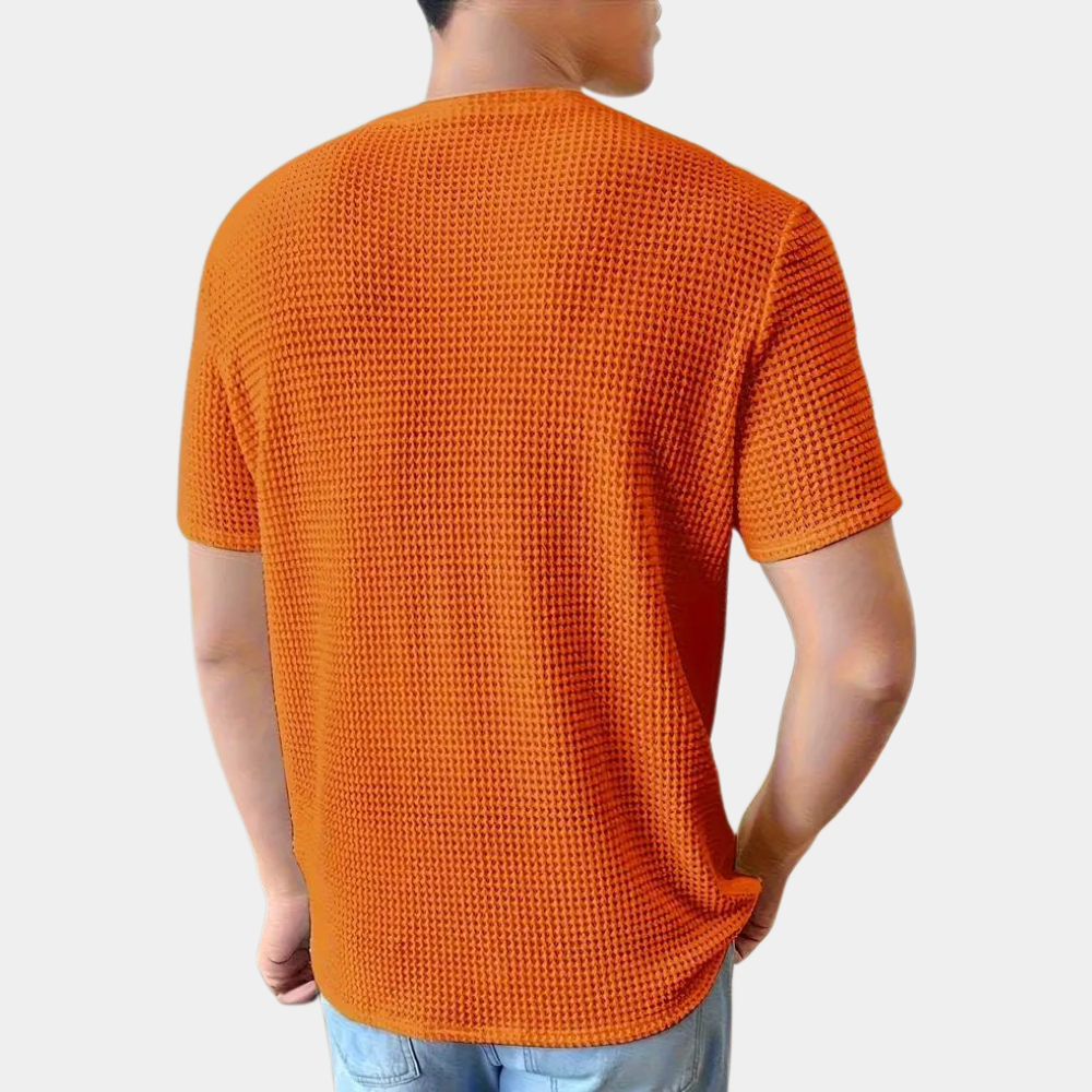 Tim | Oranje Zomer T-shirt voor Heren