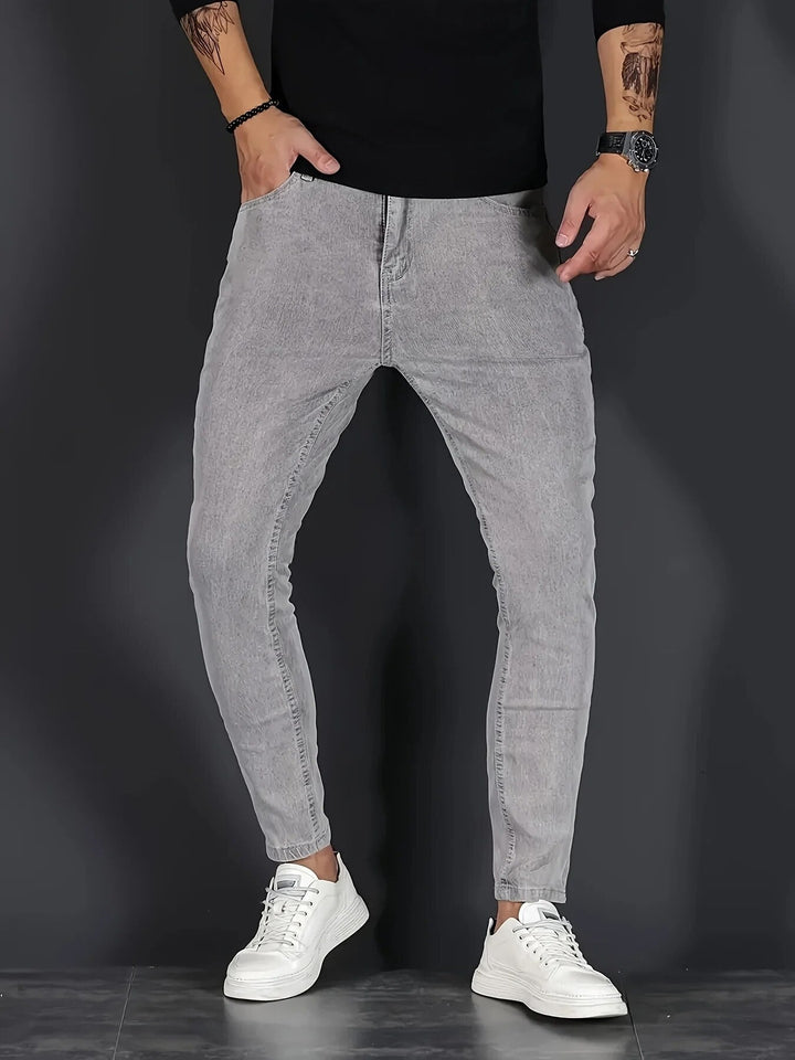 Tom | Stretch Slim-Fit Jeans in meerdere kleuren in de kleur Grijs voor heren in Formal stijl geschikt voor alle seizoenen.