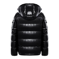 Tommy | Glanzende pufferjack voor heren in de kleur Zwart voor dames in Outdoor stijl ideaal voor de winter