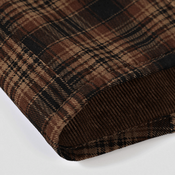 Vince | vintage flanellen jack in de kleur Legergroen voor heren in Heritage stijl ideaal voor de winter