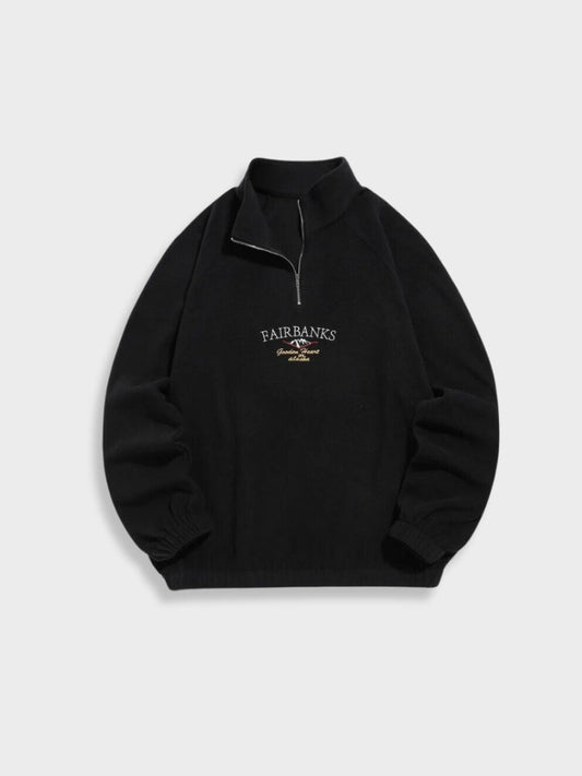 Vintage Fairbanks Zipper in de kleur Zwart voor dames in stijl ideaal voor de herfst.