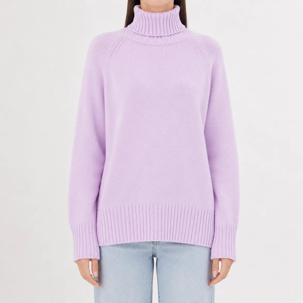 Oversized turtleneck jumper