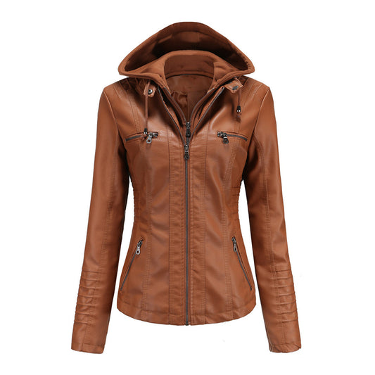 WENDE | Stijlvolle leren damesjas in de kleur Kameel voor dames in stijl ideaal voor de herfst.