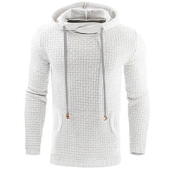Hoodie met textured pattern