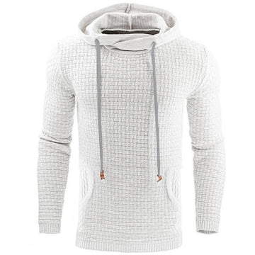 Hoodie met textured pattern