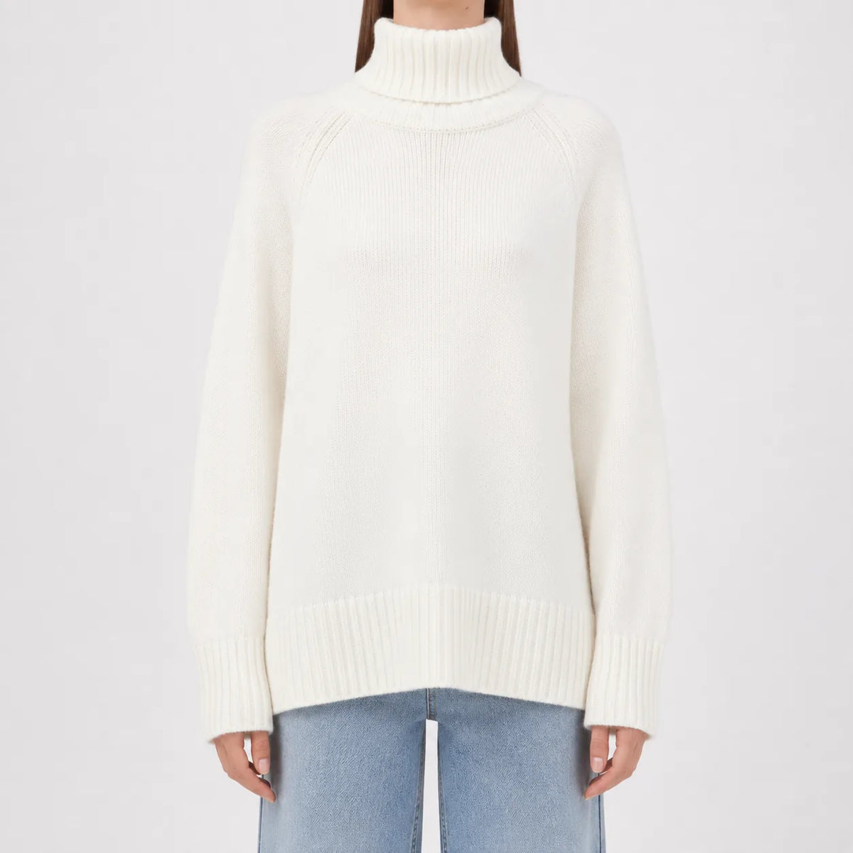 Oversized turtleneck jumper