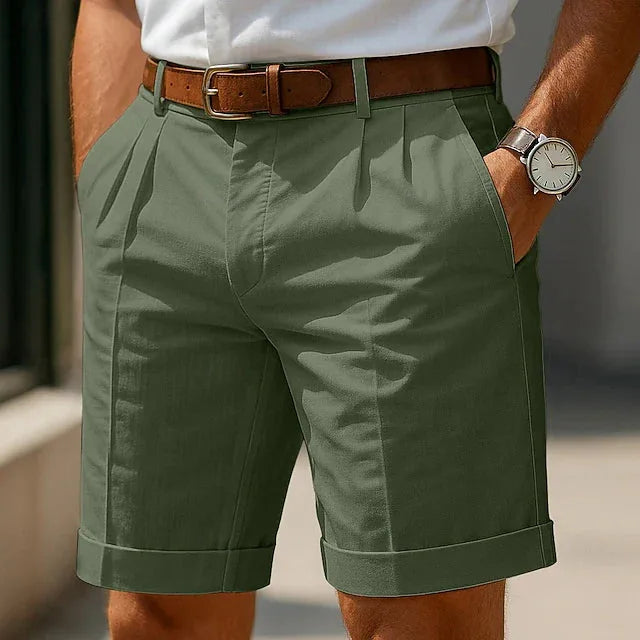 Shorts met front pleats