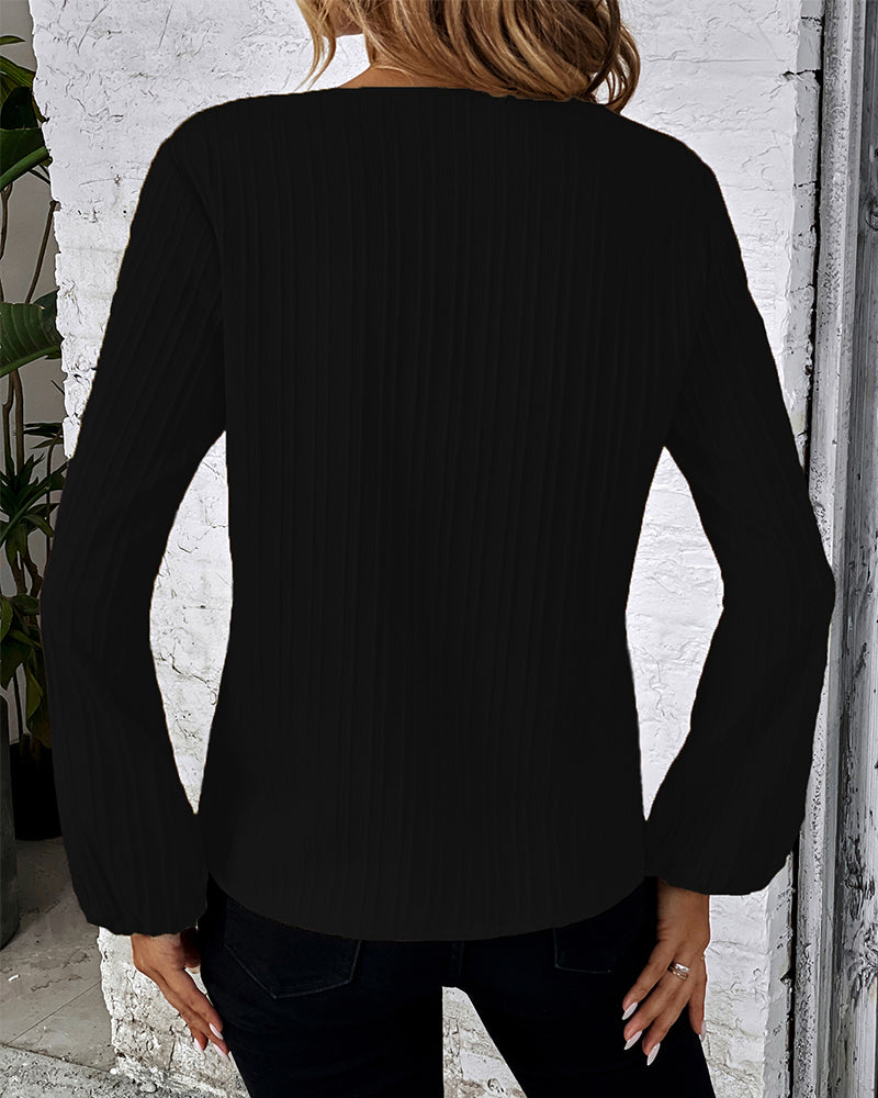 Elegante top met lange mouwen in de kleur Goud voor dames in stijl ideaal voor de herfst.