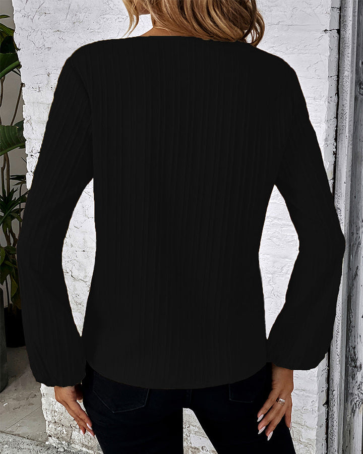 Elegante top met lange mouwen in de kleur Goud voor dames in stijl ideaal voor de herfst.