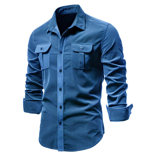 P. legend Overhemd | Casual overhemd voor heren in de kleur Blauw voor heren in stijl geschikt voor alle seizoenen.